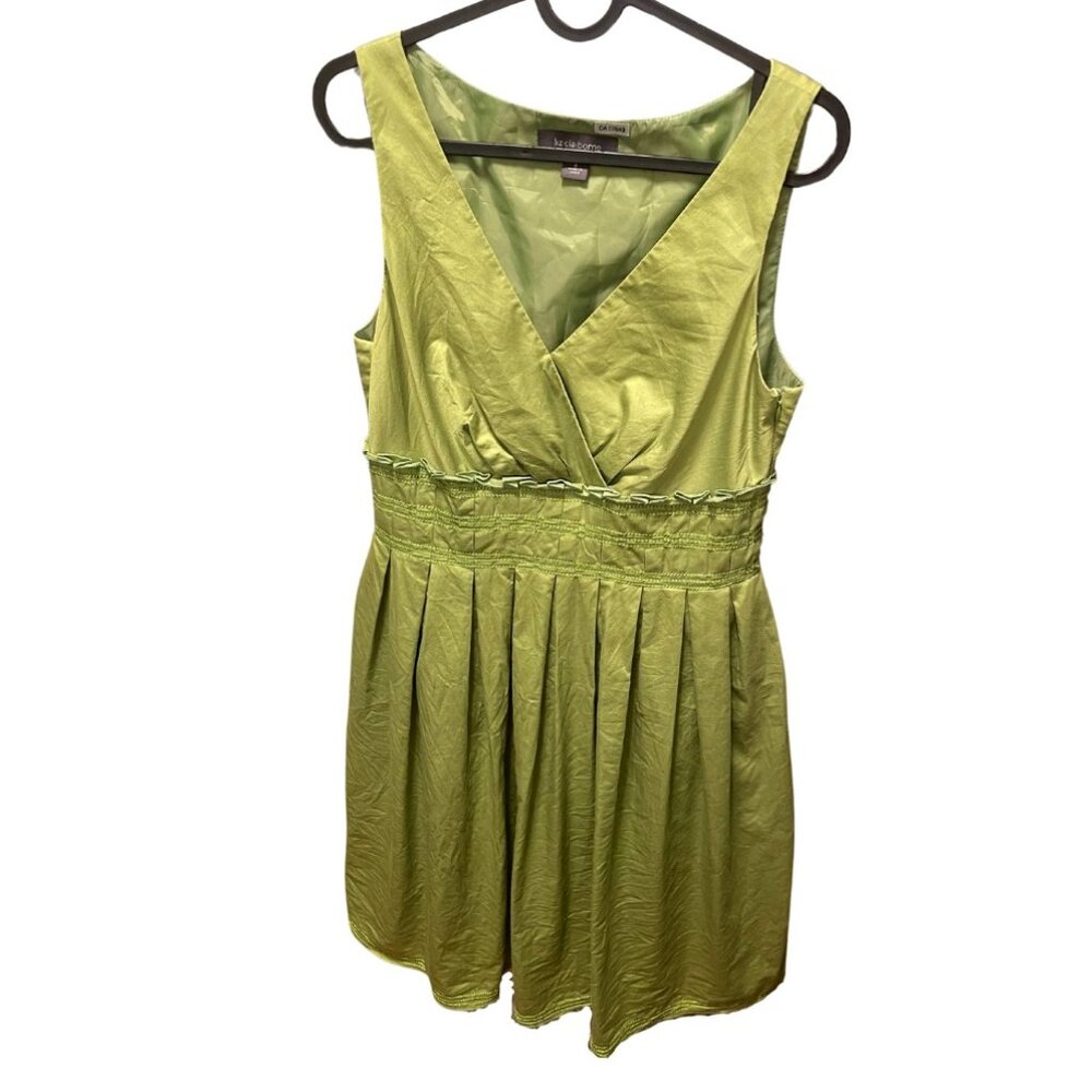 VEUC Liz Claiborne Green Summer Dress